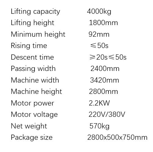 Dvostubna el.hidraulična dizalica 4t - Slika 3